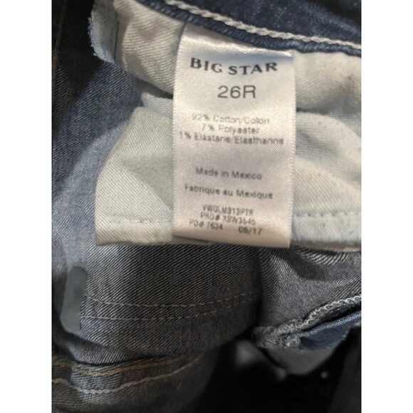 Big Star mid rise bootcut jeans size 26 R  2 - Picture 4 of 6